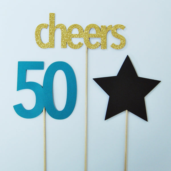 Cheers to 50 Centerpiece