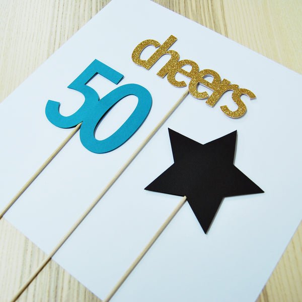 Cheers to 50 Centerpiece