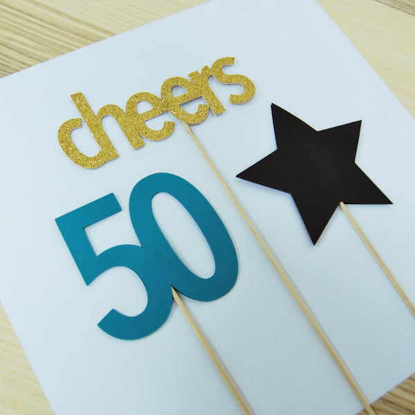 Cheers to 50 Centerpiece